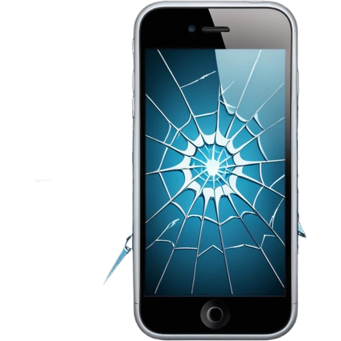 cracked phone screen emoji