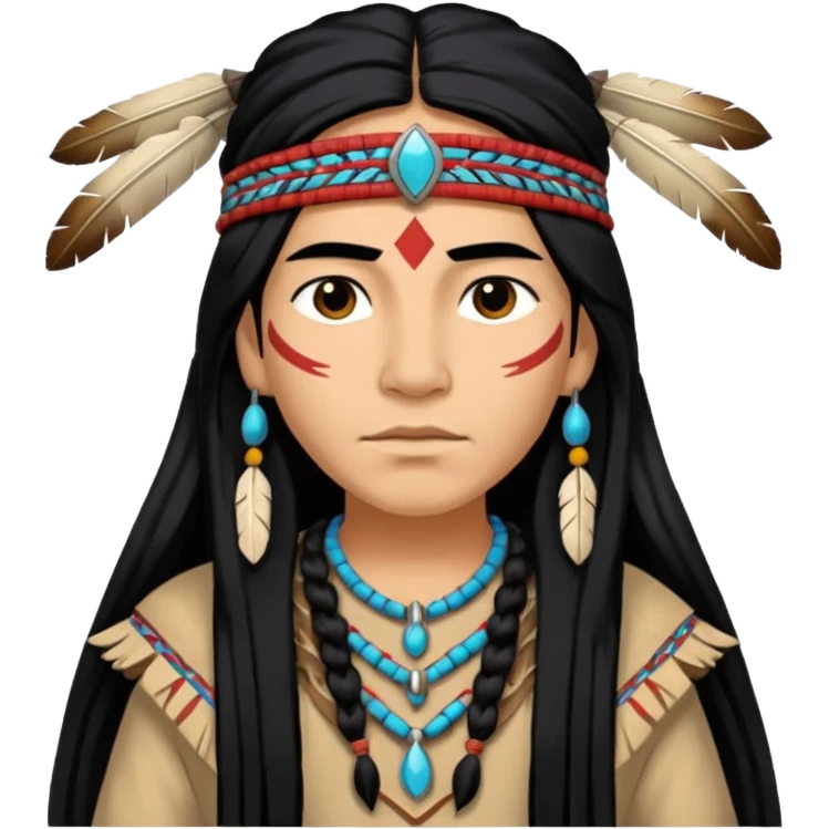 hemstar in a Native American costume emoji