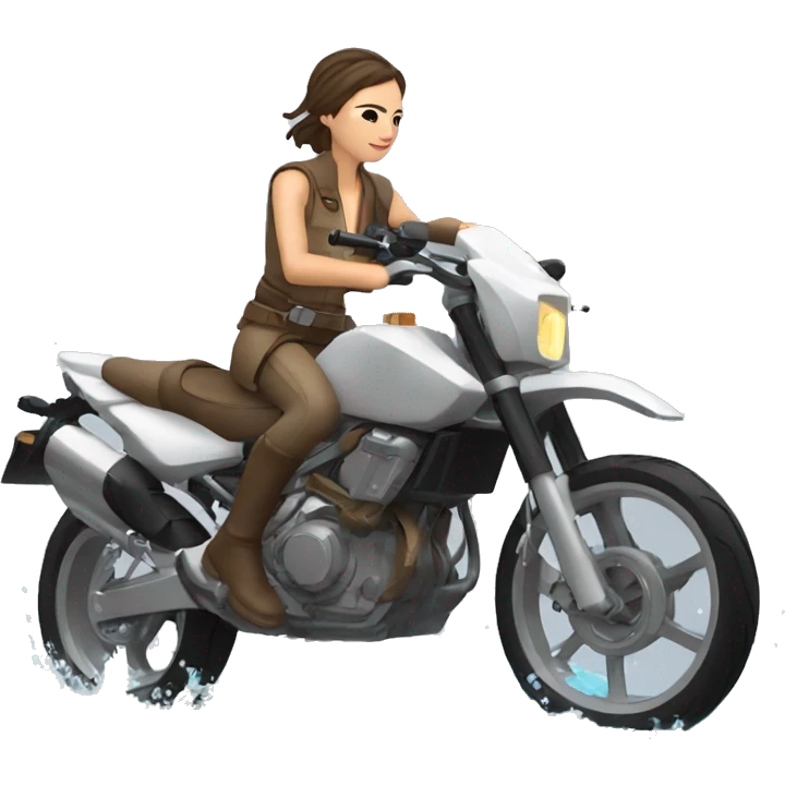 Rey montando sobre una moto de agua emoji