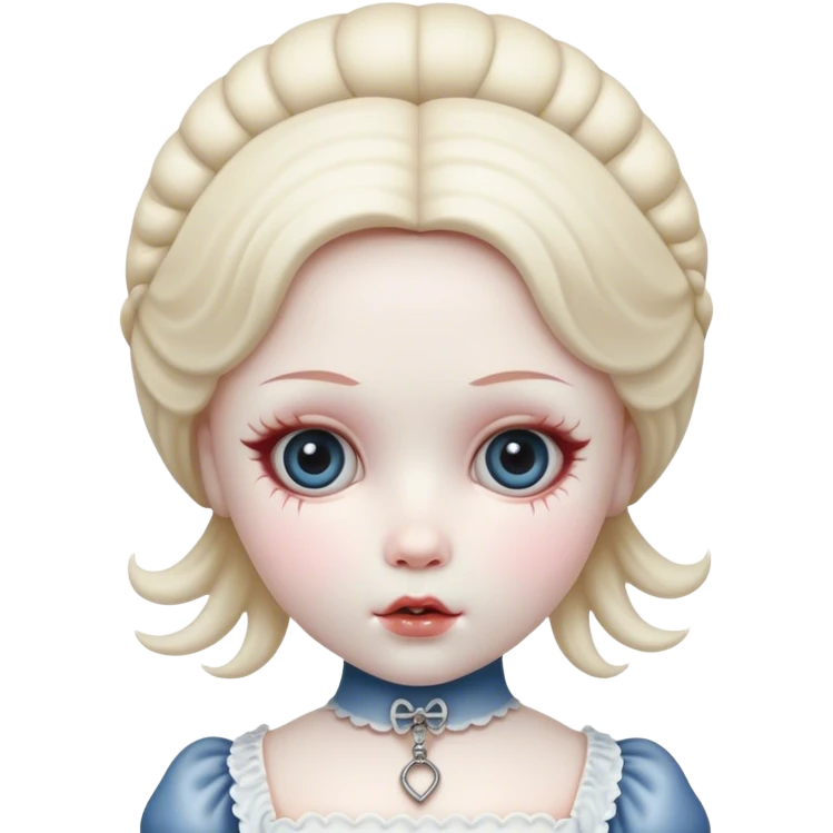 creepy doll emoji