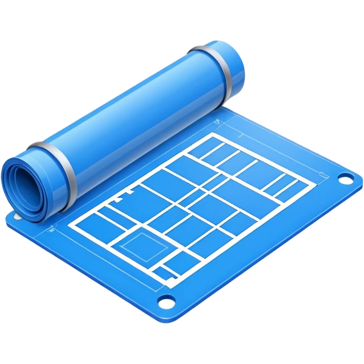 blue construction drawing emoji