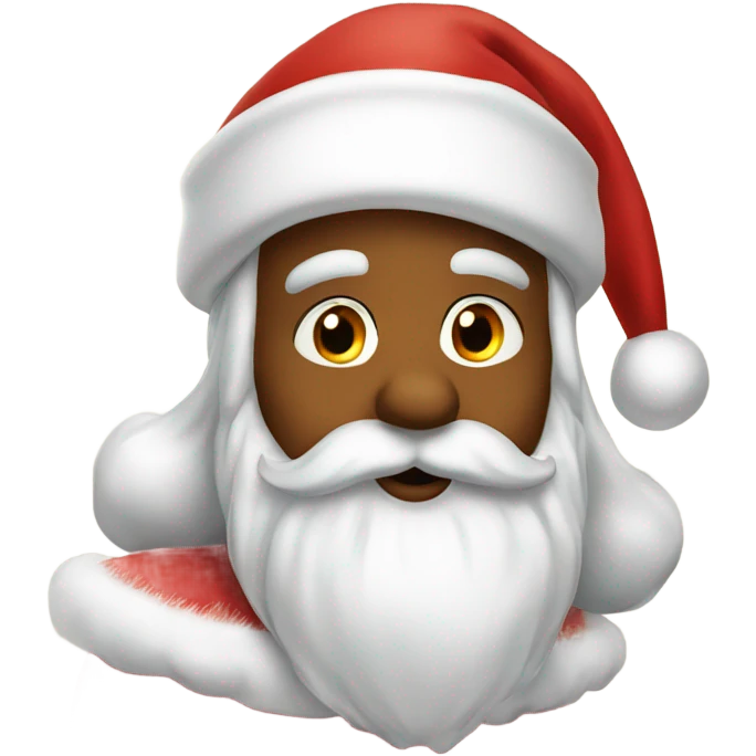 Kissing Santa Claus emoji