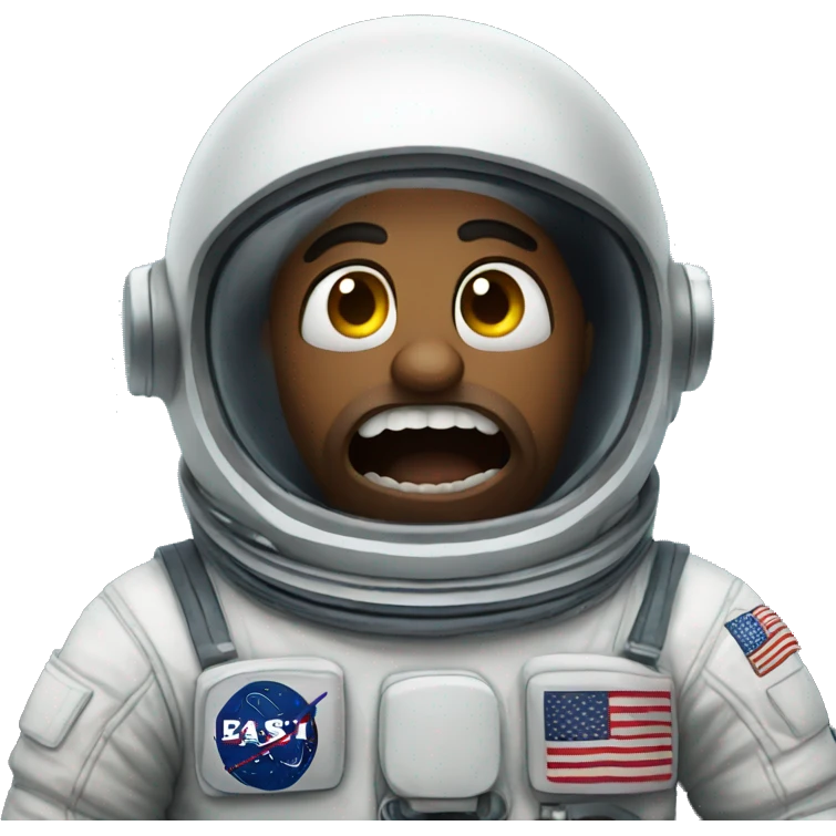 horror Scared astronaut  emoji
