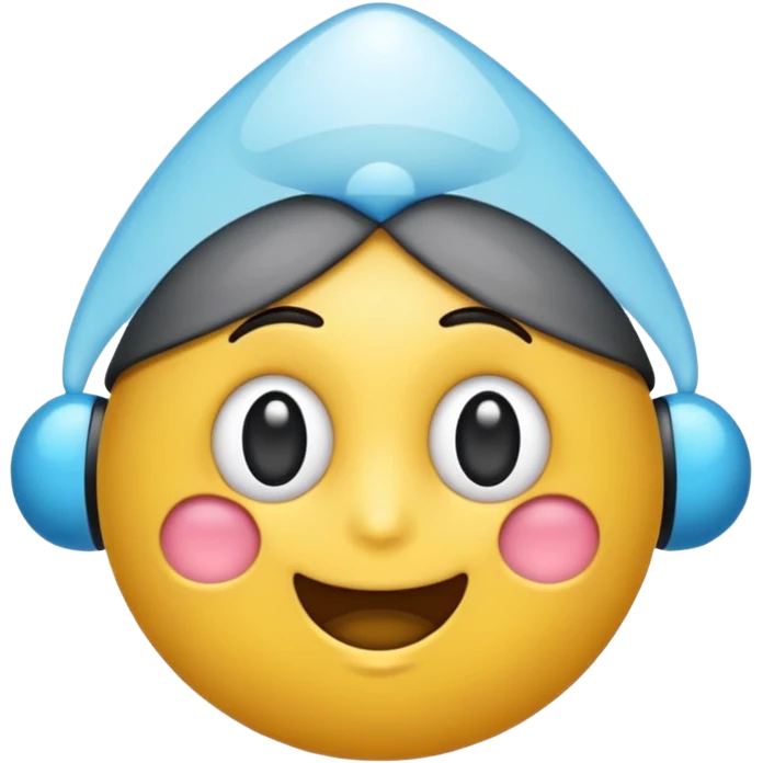 Un emoji idiot en l’aire qui fait peur emoji