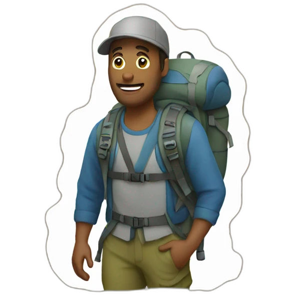 Hiker emoji