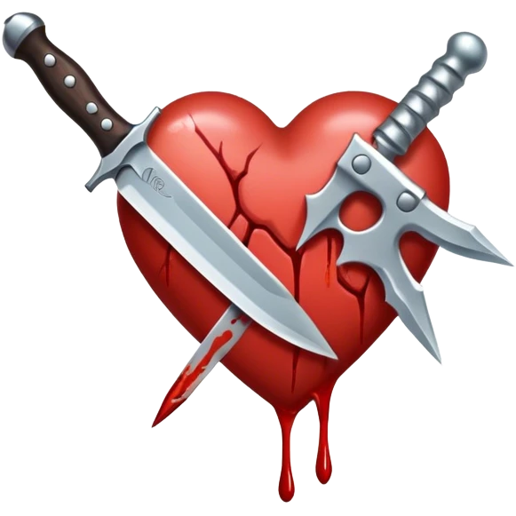 blade piercing the heart emoji