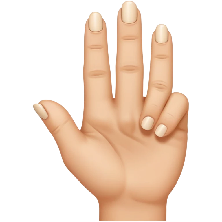 middle finger with manicure  emoji