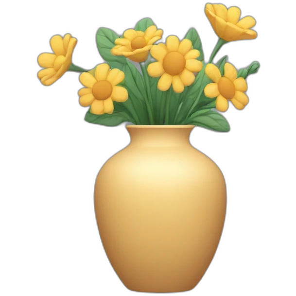 Vases and flowers emoji