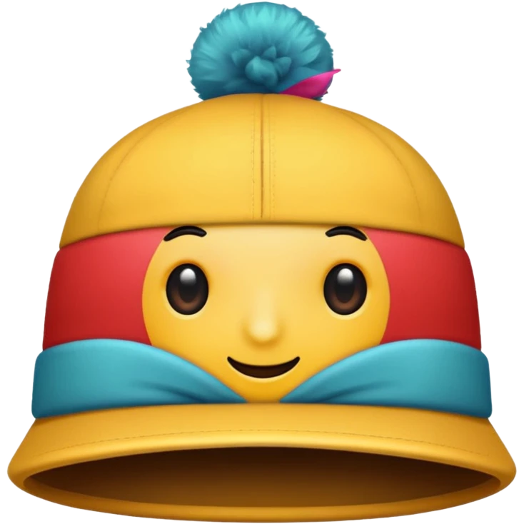 colorful hat emoji