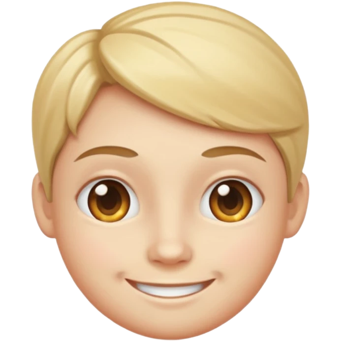 Round face and crossed eyes and smile emoji