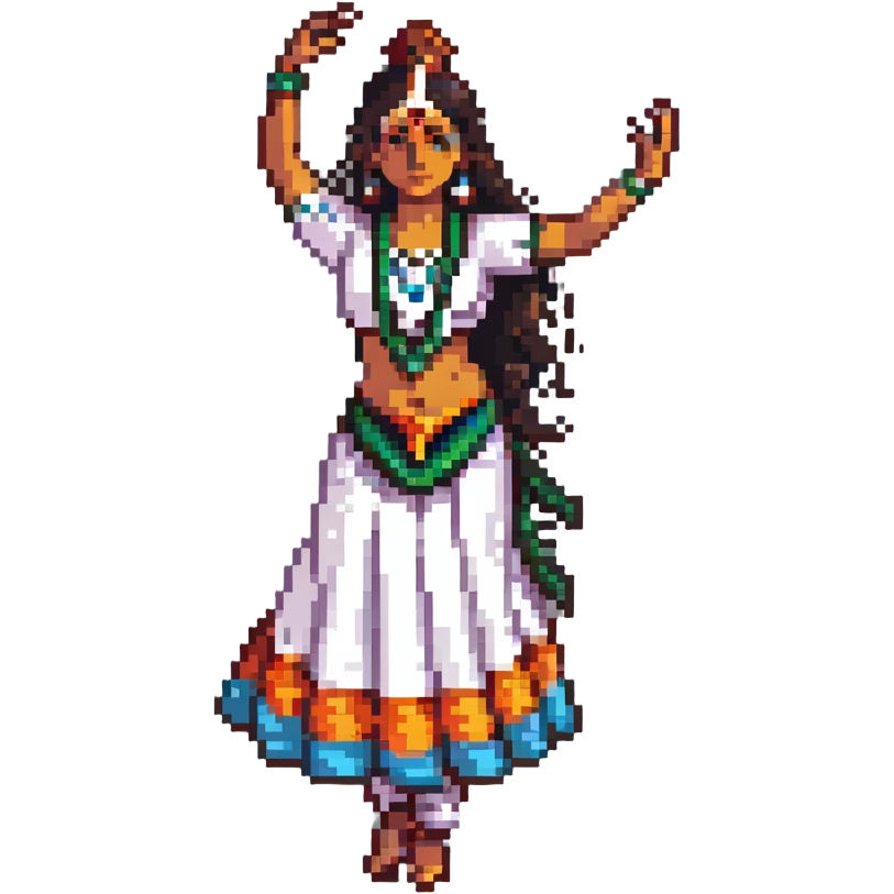 Indian dancer in traditional costume emoji