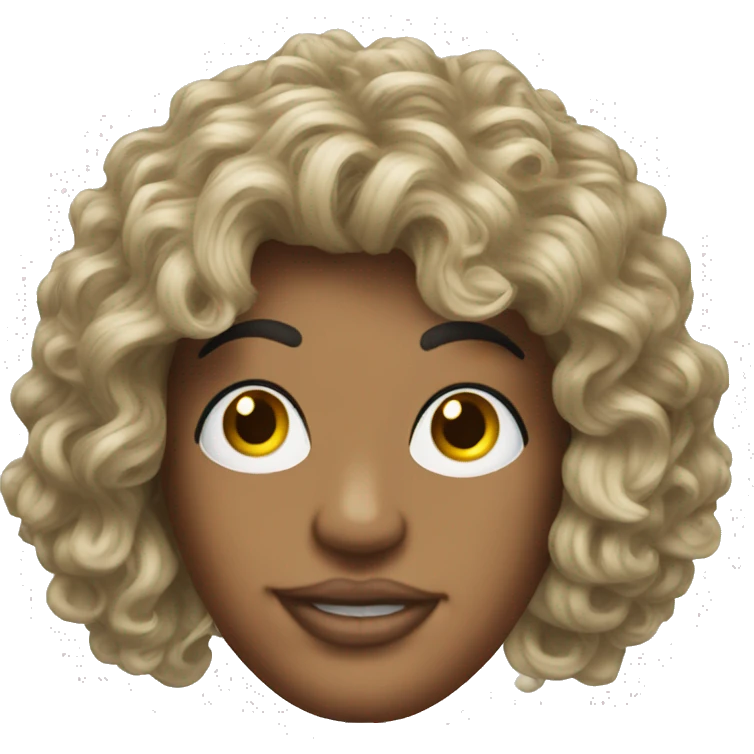 80s wig on a wig stand emoji