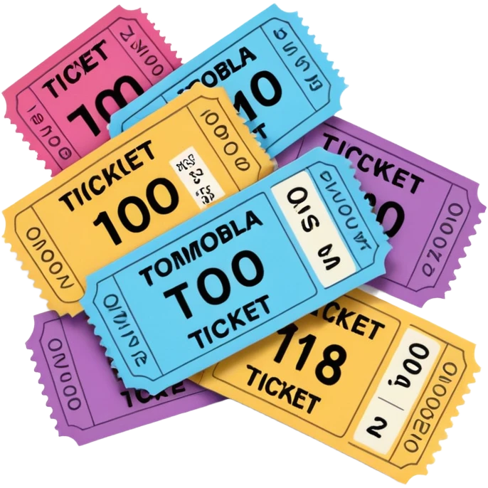 ticket tombola emoji