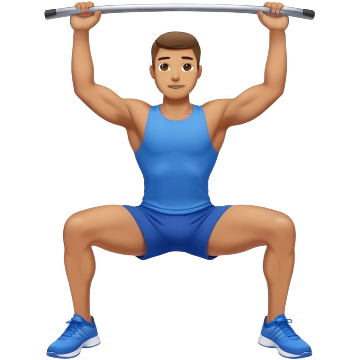 glute-bridges-exercise guy with blue shorts  emoji