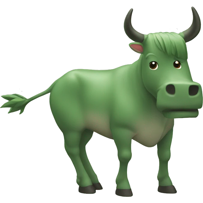 Toro de lidia  COLOR VERDE emoji