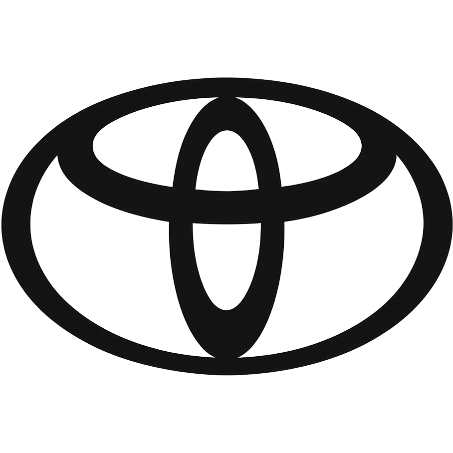 Toyota logo black & white emoji