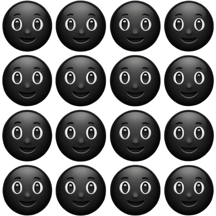 Emoji preto  emoji