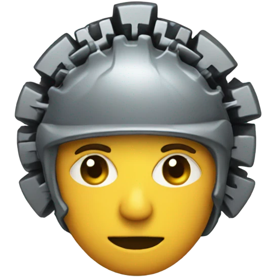 gear in head emoji