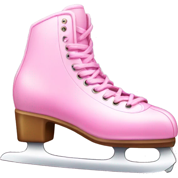 Pink ice skate emoji