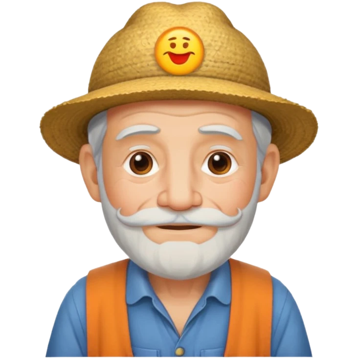 Namaste emoji sticker farmer old man emoji
