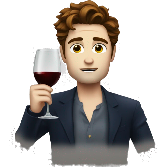 edward cullen drinking wine emoji