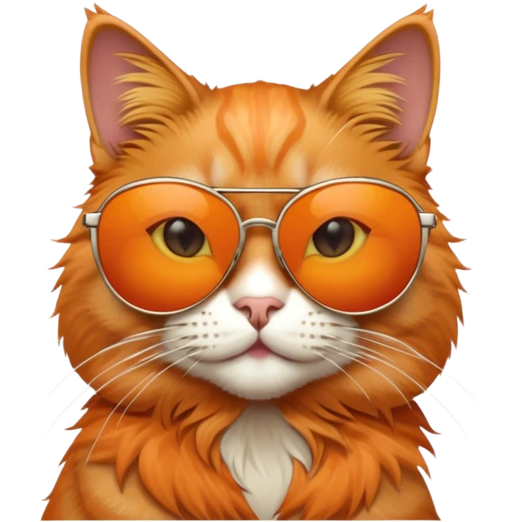 Cat wearing sunglasses in singapore emoji