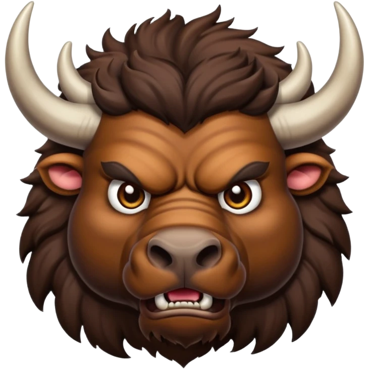 Angry buffalo emoji