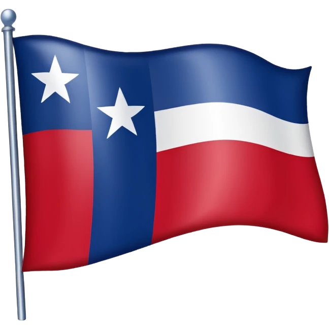Texas flag in the shape of Texas  emoji