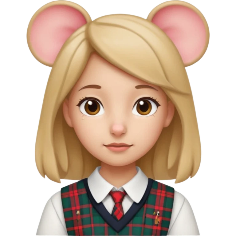 Souris écolière emoji