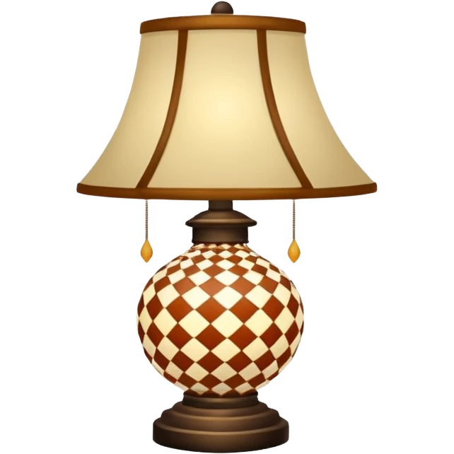 patterned lamp emoji