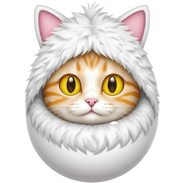 cat with egg costume emoji