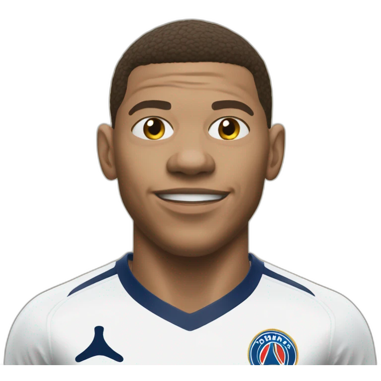 Realistic Mbappé scoring a goal emoji