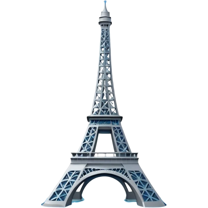 Eiffel tower with sea emoji