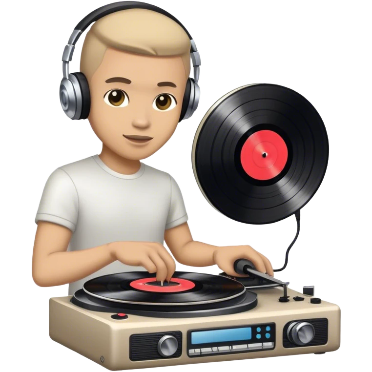 Dj with record player  emoji