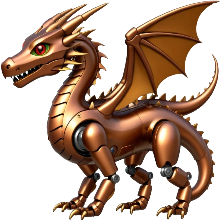 bronze robotic dragon emoji