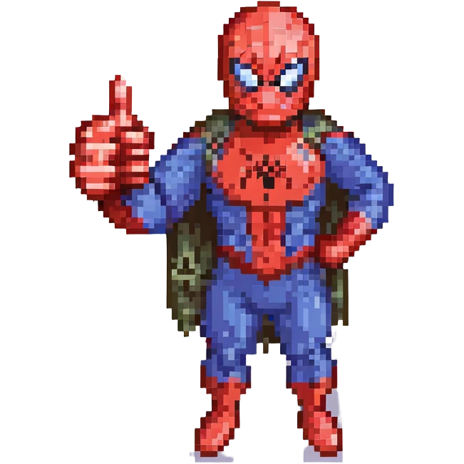 spiderman giving a thumbs up emoji