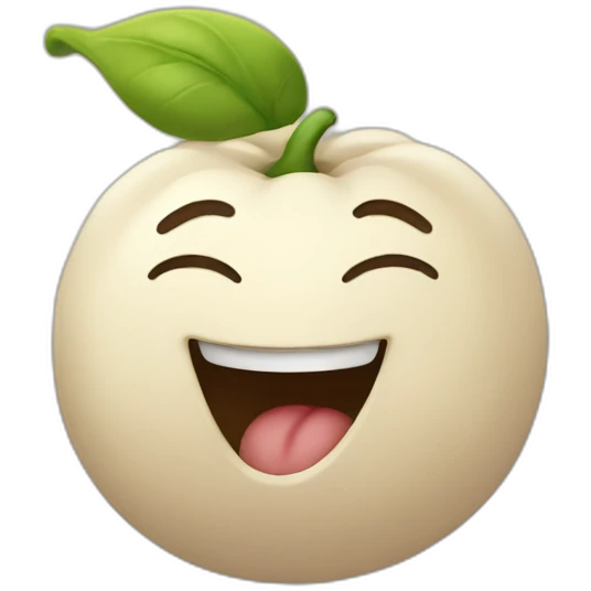 Happy bean emoji