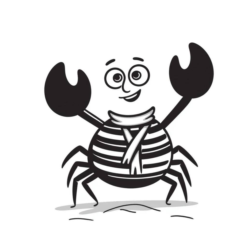 hand-drawn crab named Jimmy emoji