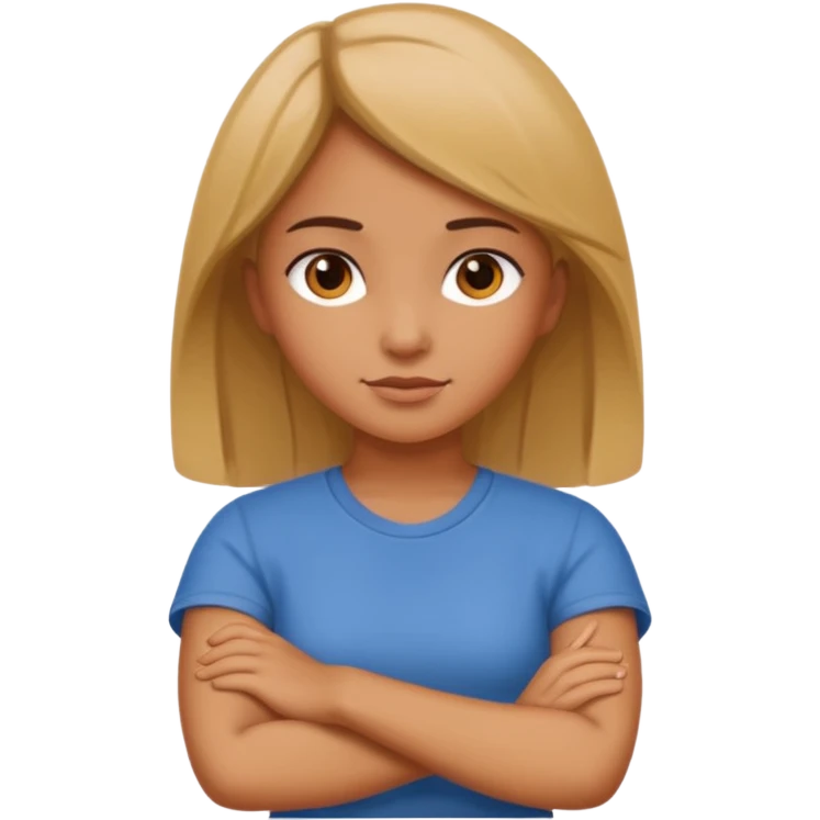 Girls arms crossed emoji