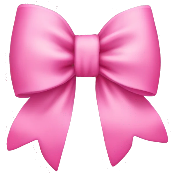 Pretty pink bow emoji