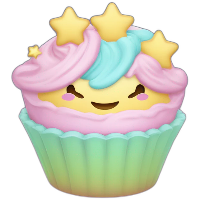 Pastel de [🫀] con estrellas emoji