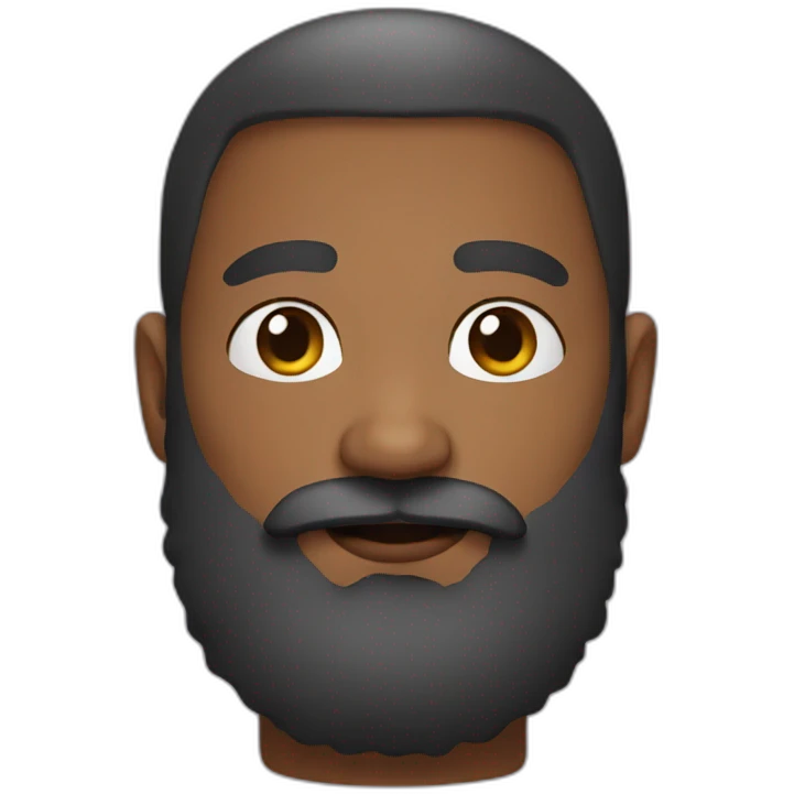 Man beard emoji
