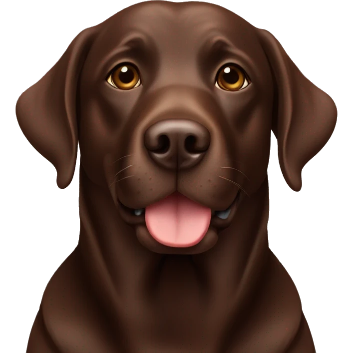Chocolate Labrador  emoji