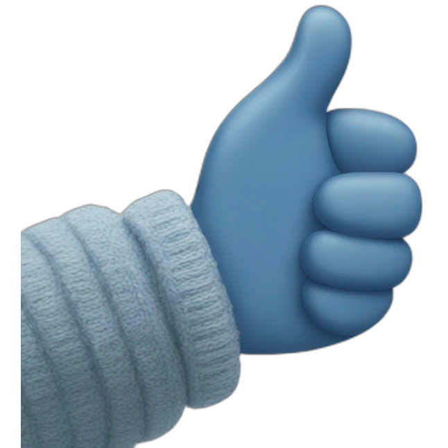 mitten thumbs up emoji