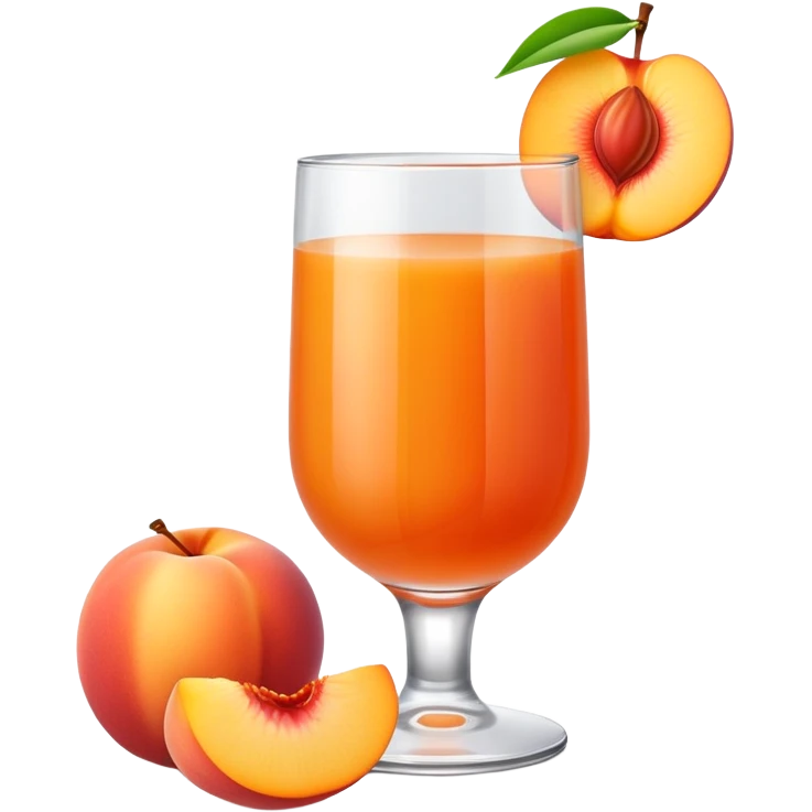 Nectarine juice emoji