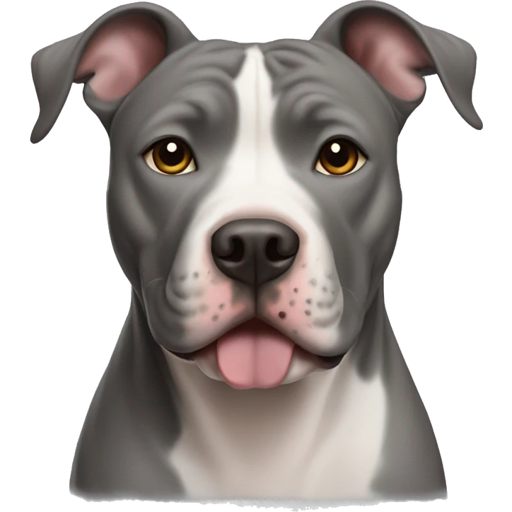 Grey pit bull emoji