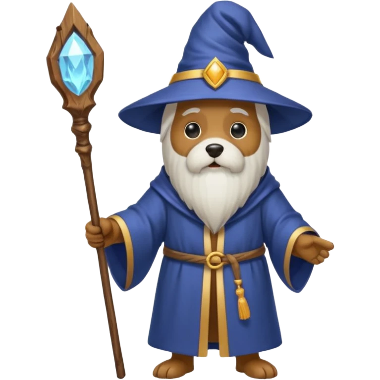 Dog wizard emoji