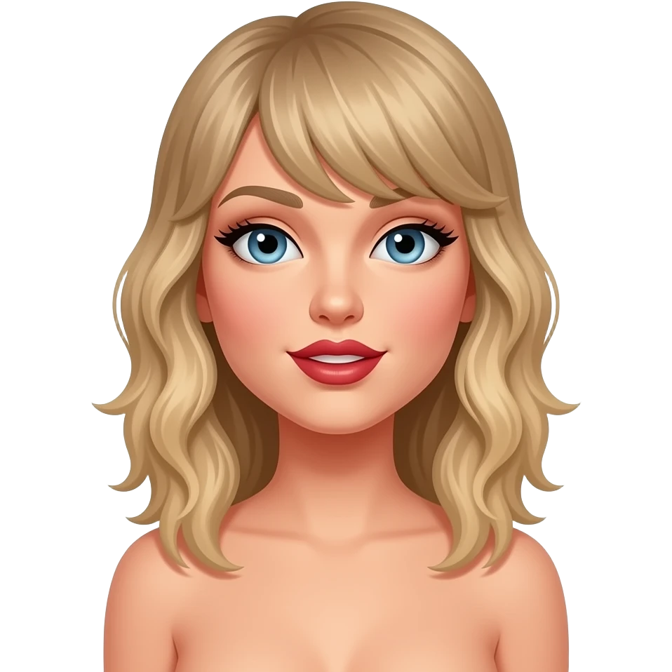 taylor swift naked, full body emoji