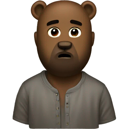kanye west bear emoji