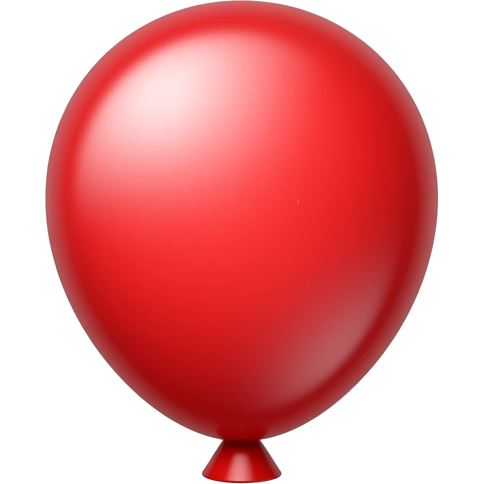 1  red balloon emoji